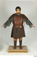  Photos Medieval Soldier in leather armor 5 Medieval clothing Medieval soldier a poses brown gambeson whole body 0001.jpg